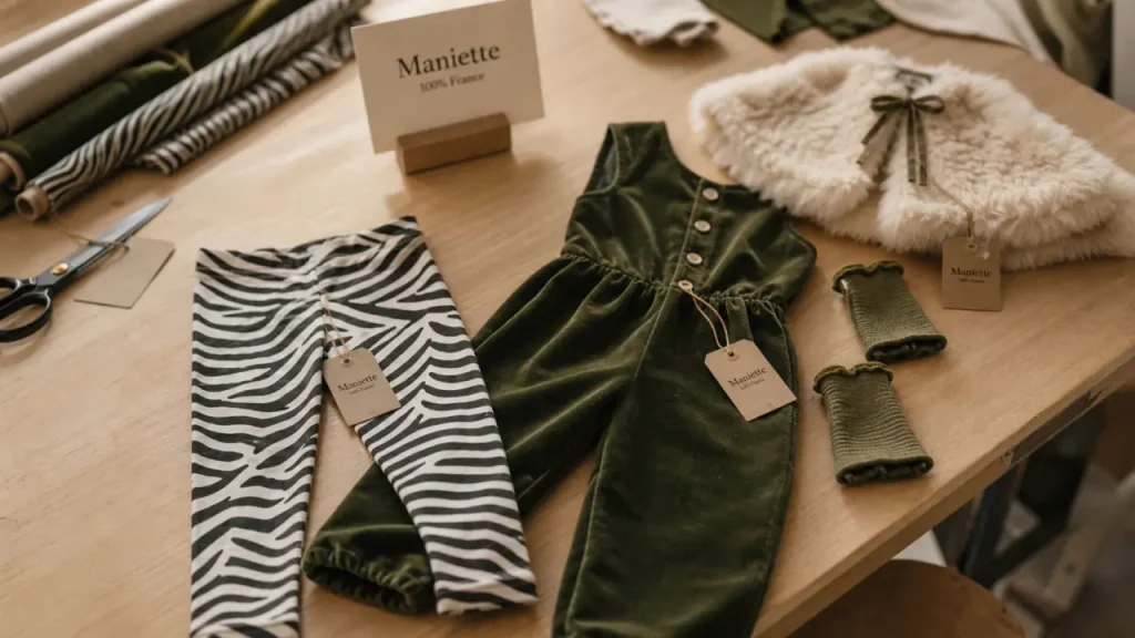 Atelier Maniette : legging zèbre et velours, écoresponsable