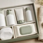 Coffret soin bebe pour naissance : gel, liniment, crème de change