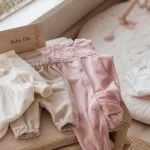 La redoute bébé fille : robe légère et pyjama en velours rose
