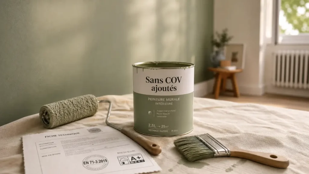 Peinture non toxique bébé pour air sain en chambre de bébé