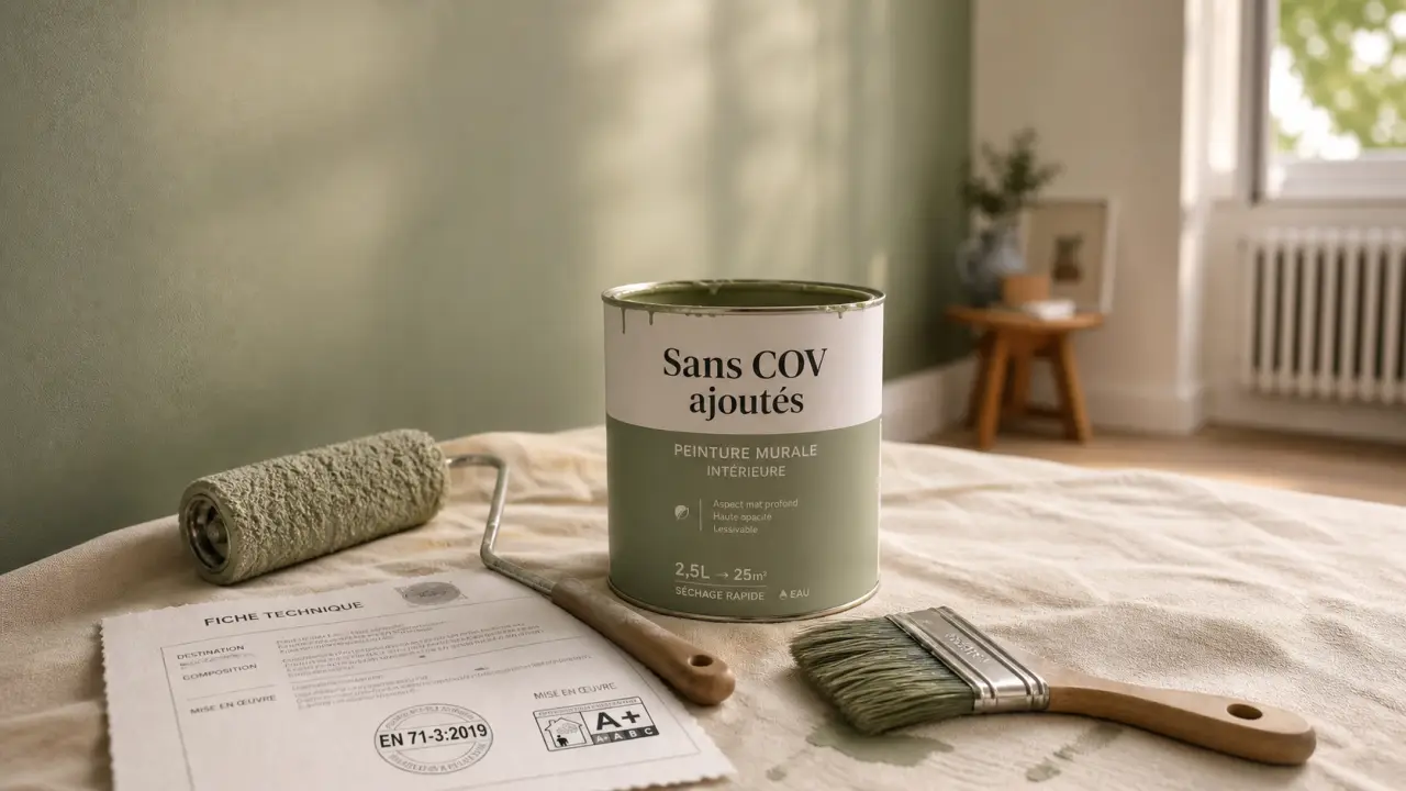 Peinture non toxique bébé pour air sain en chambre de bébé
