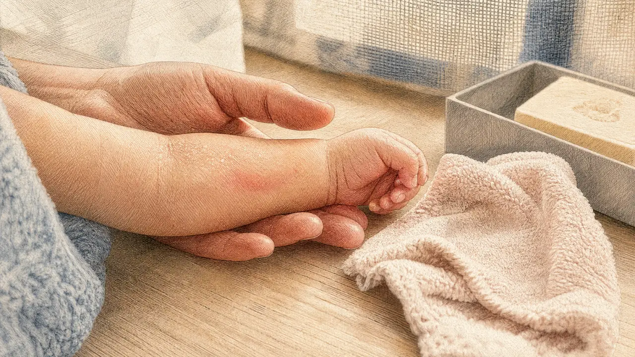 Piqure moustique bébé : rougeur et compresse tiède