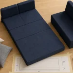 Chauffeuse enfant 2 places convertible en couchage d’appoint