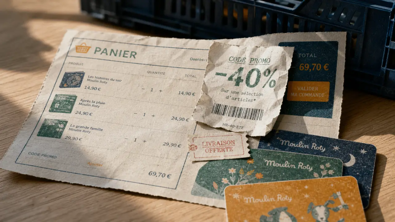 Code promo moulin roty -40% et livraison offerte