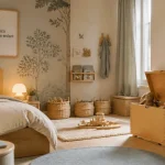 Deco chambre enfant : chambre lumineuse avec rangements accessibles