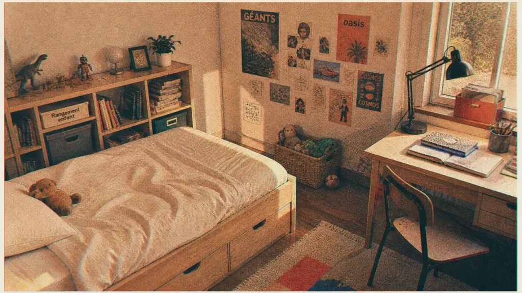 Meuble chambre enfant sécurisé : rangements et gain de place