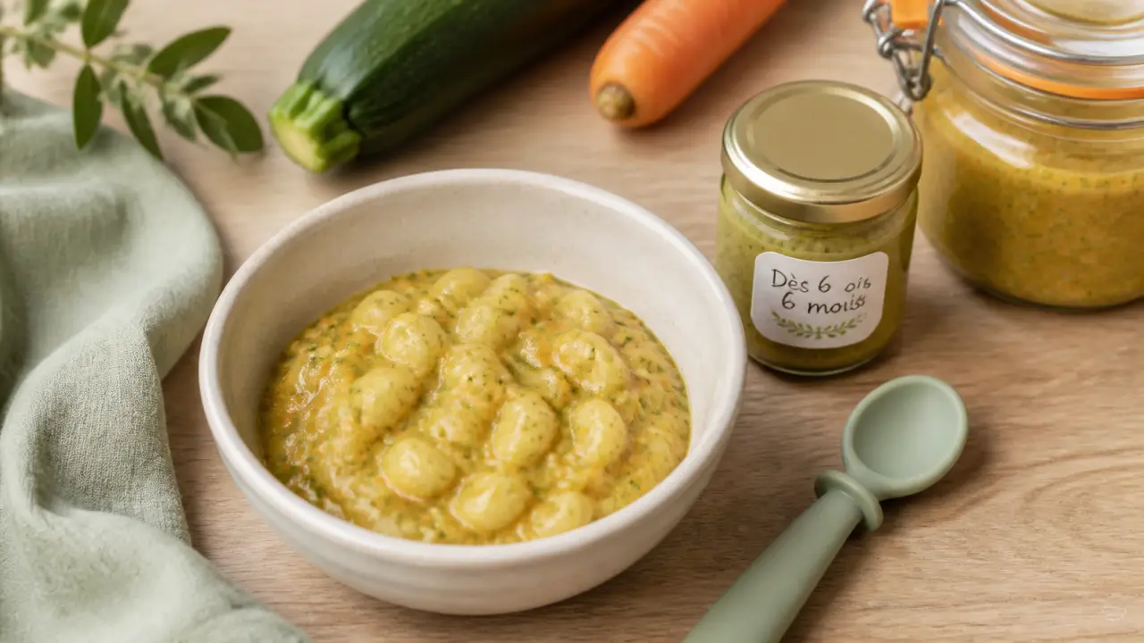 Pate pour bebe dès 6 mois : coquillettes fondantes