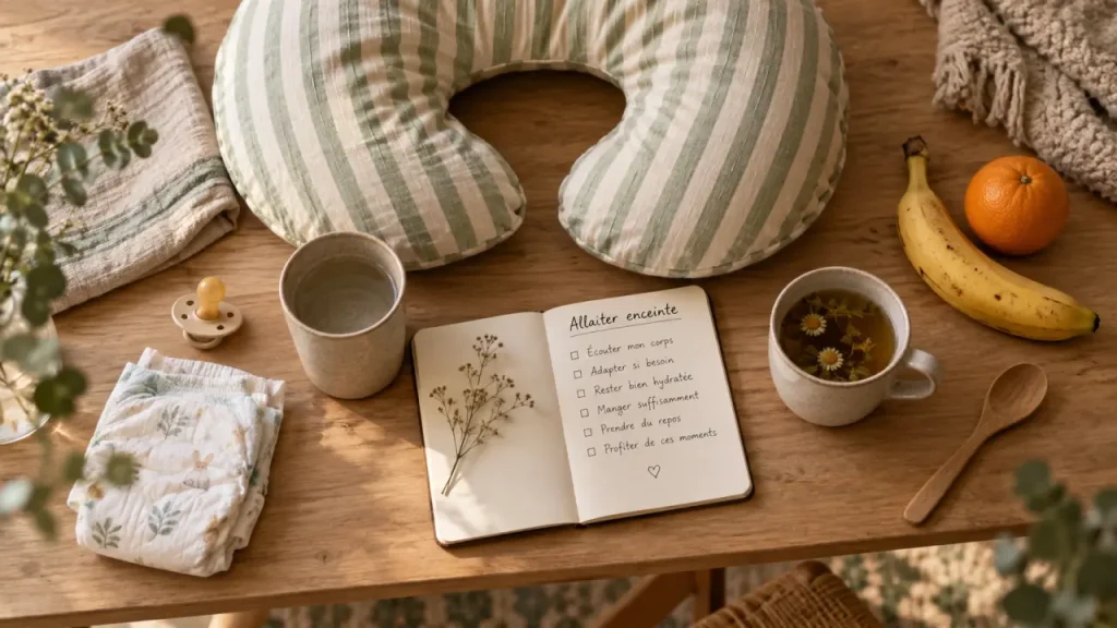Allaitement grossesse : coussin et tisane, préparer l’allaitement pendant la grossesse