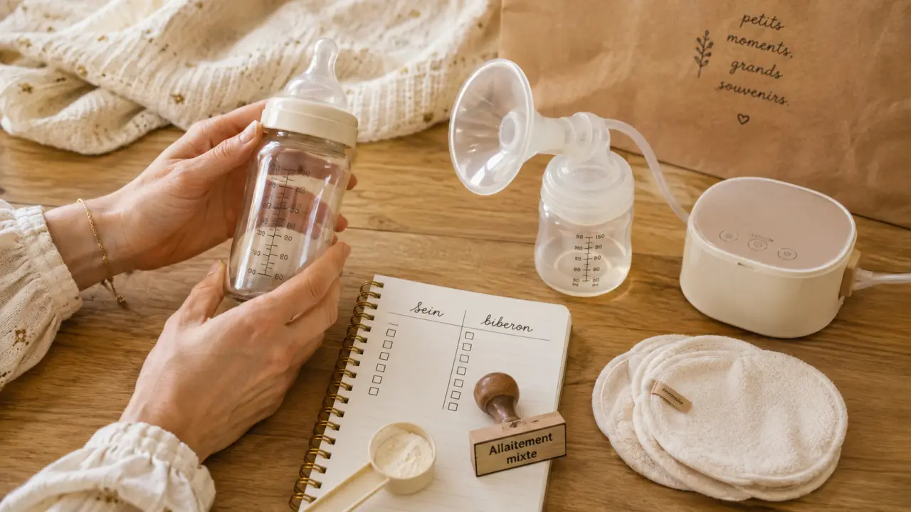 Allaitement mixte : biberon débit lent et soutien lactation après 6 semaines