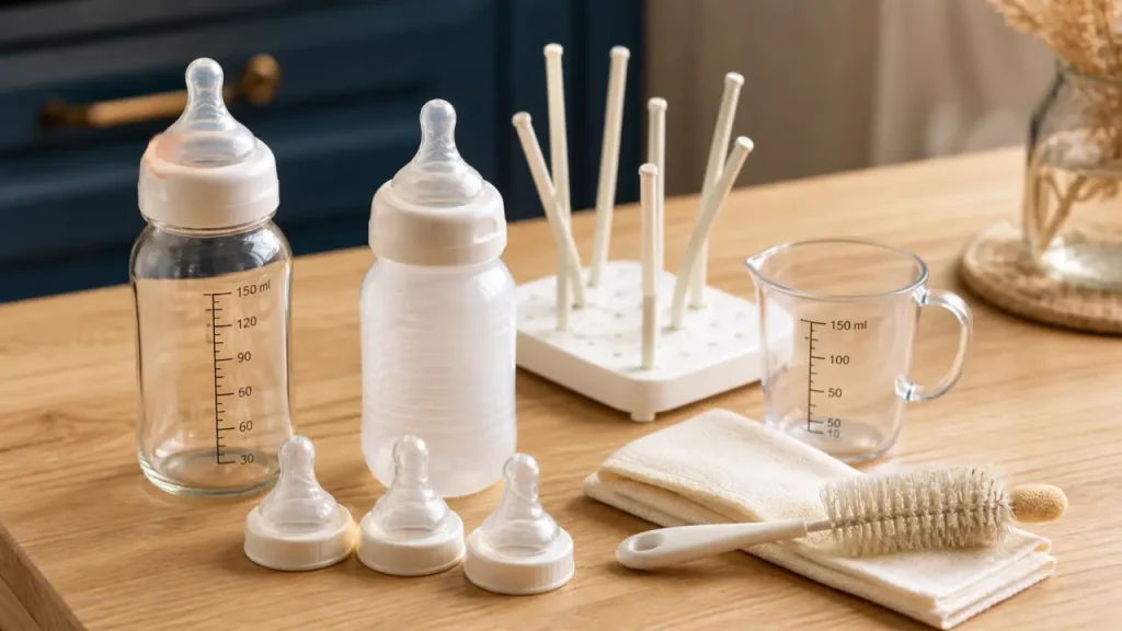 Biberon nouveau né 150 ml, débit lent