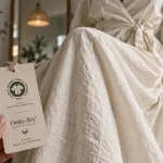 Robe coton bio en coton biologique, vue éditoriale