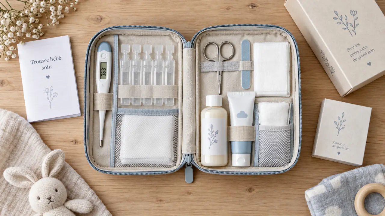 Trousse de soin bébé pharmacie : kit essentiel, pharmacie