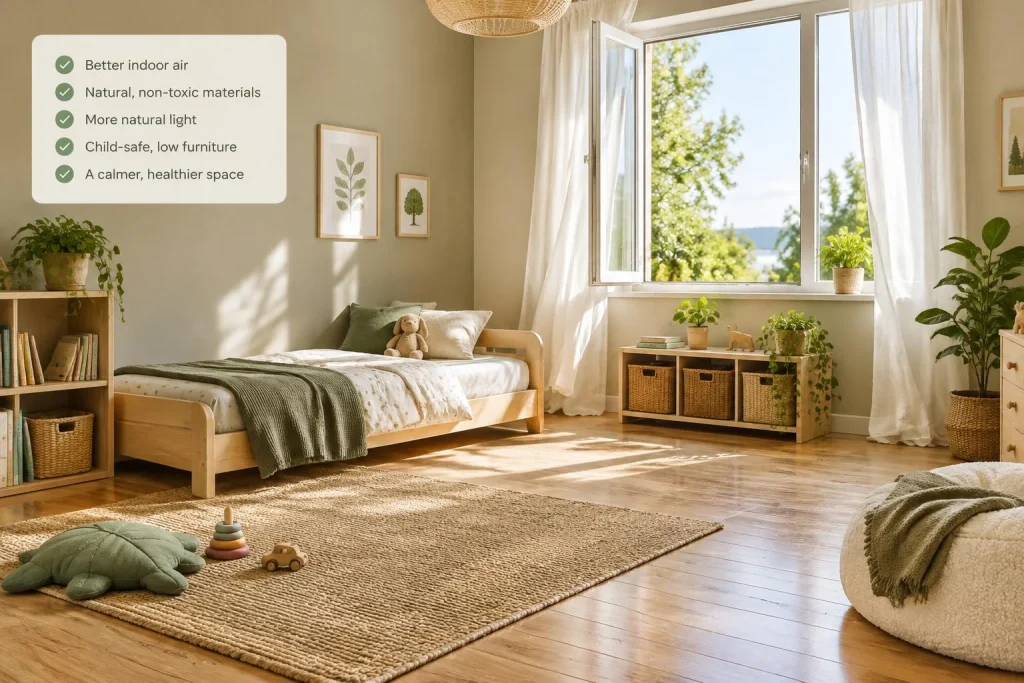 Chambre d’enfant saine : choix avant et après travaux