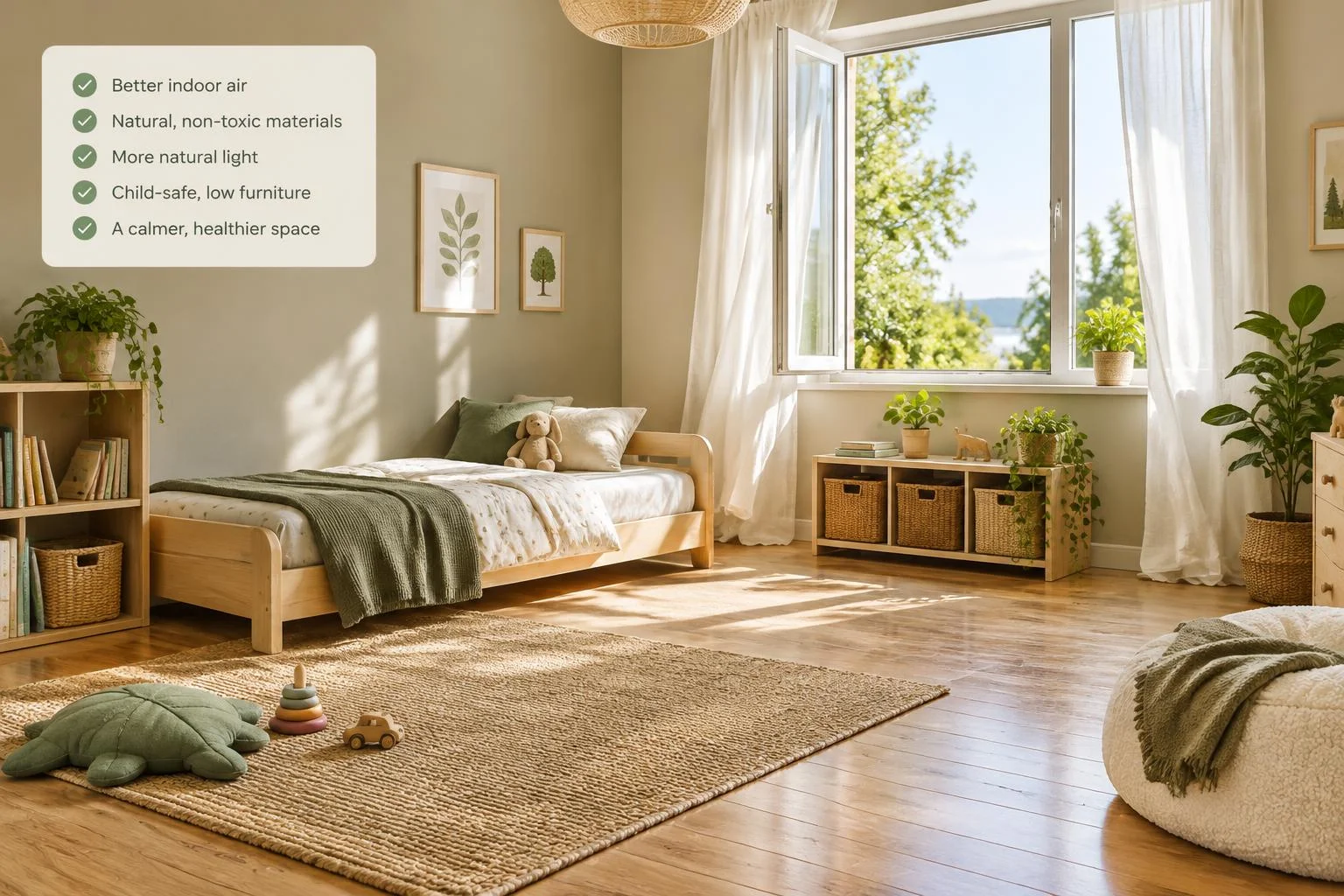 Chambre d’enfant saine : choix avant et après travaux
