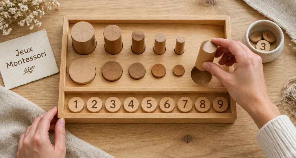 Les jeux Montessori pour développer l’autonomie grâce à l’autocorrection.