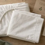 Linge de lit coton bio avec label GOTS et tissage percale