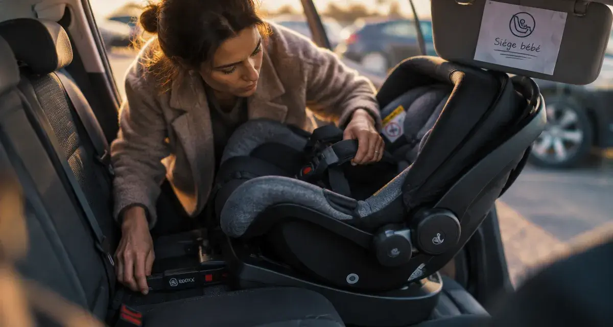 Location siège auto bébé : vérifier l’installation du siège